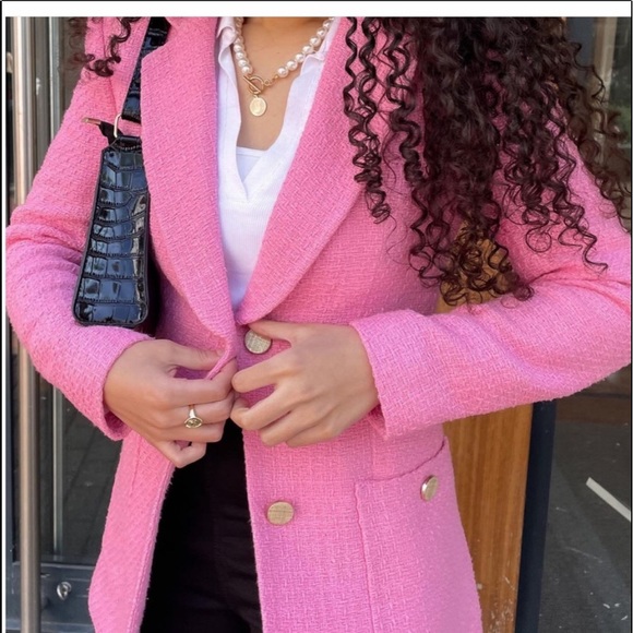 Zara texture tailored blazer. - Picture 3 of 6